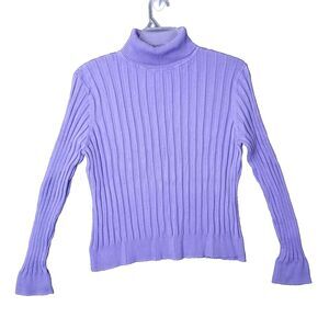 600 West TurtleNeck Sweater Size Large Blue #048